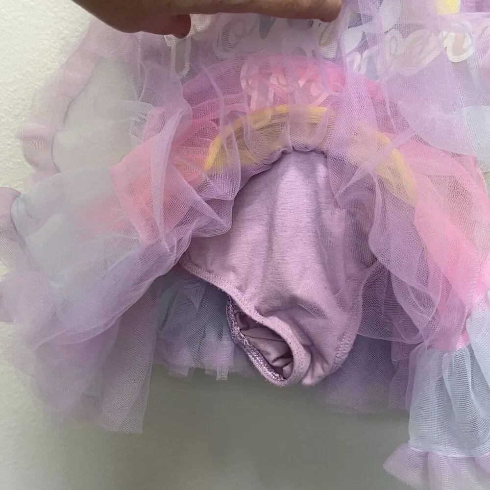 H&M x Hasbro | My Little Pony Sparkle Rainbow Tutu Dress 18-24 Months Purple